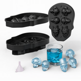 Halloween IJsblokjes Vorm | 3D Schedel Mal | Flexibel Silicone | Voor Drankjes en Desserts