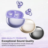 Bluetooth Oorklem Oordopjes | Draadloos | HiFi Geluid | Open-Ear Ontwerp