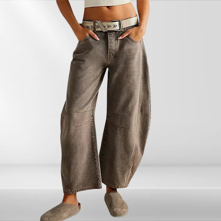 Leticia™ Wijdvallende jeans met wijde pijpen