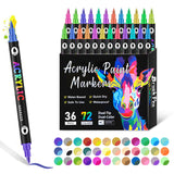 Acrylmarker Set | Precisiespunt | Dekende kleuren voor hout, stof, steen, metaal & meer