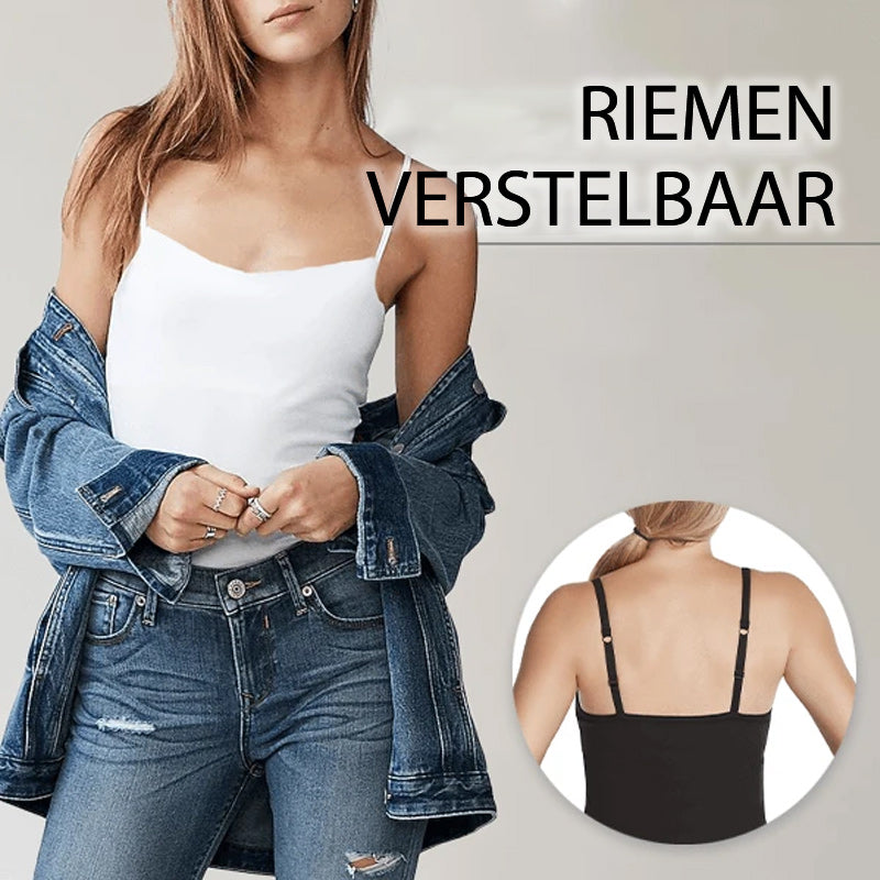 ComfortabelDragen™ Profiteer van 50% korting op deze comfortabele tanktop met ingebouwde bh.