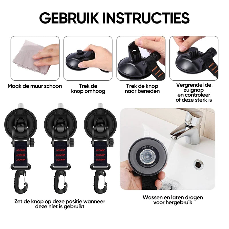 HaakGrip™ Supersterke Zuighaak