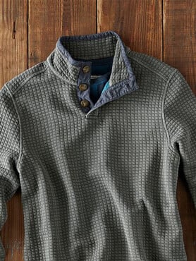 Heren Casual Overhemd | Losse Pasvorm | Opstaande Kraag | Lange Mouw