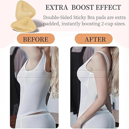 Dames Push-Up BH Pads | Onzichtbare Lift Inlegstukken | Zelfklevend & Herbruikbaar