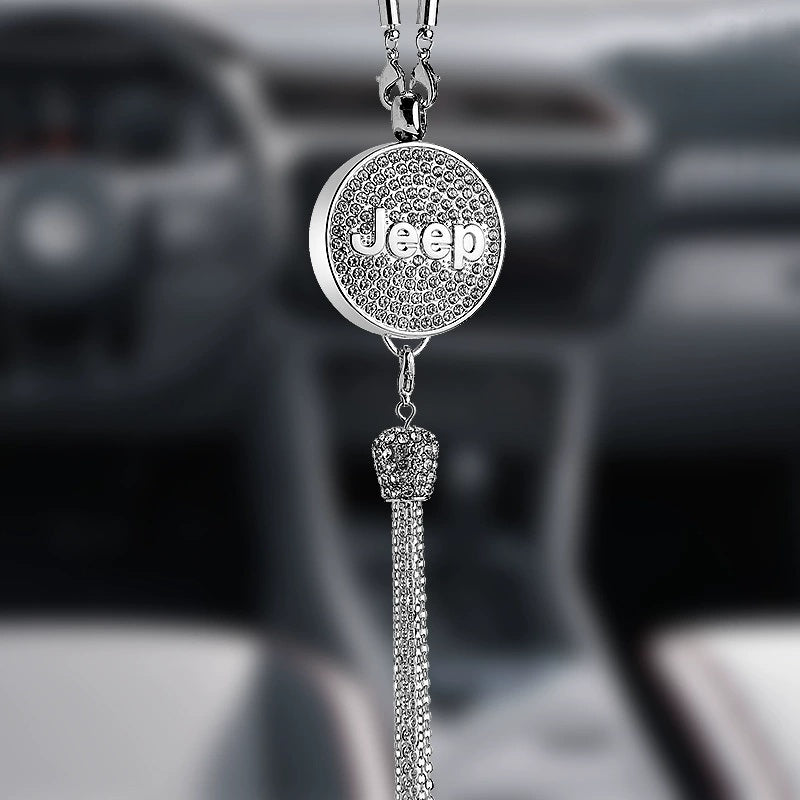 Auto-logo parfumhanger | Kristal & zinklegering | Sprankelende decoratie & cadeau-idee