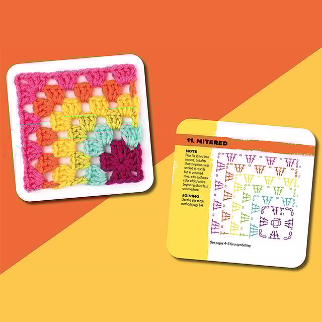 Haak Kaarten Deck | 50 Ontwerpkaarten + 37-pagina Boekje | Draagbaar Haakinspiratie Set