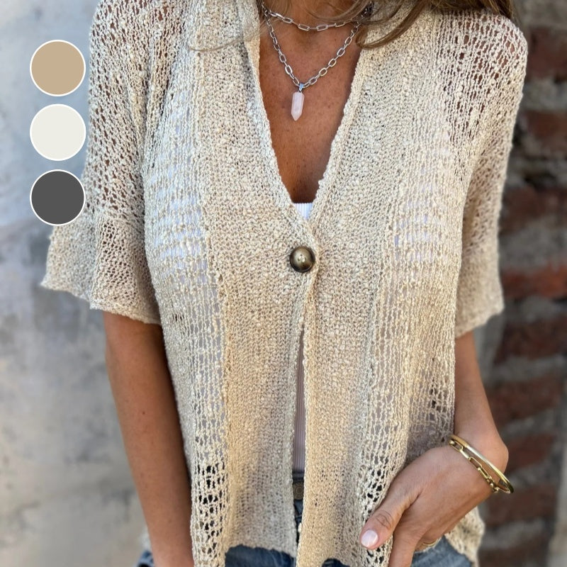 Claudia™ Gebreide Holle Cardigan