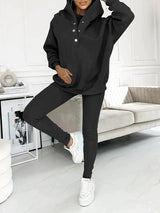 Dames 3-Delig Lounge Set | Hoodie, Vest & Broek | Zachte Stof met Ademend Weefsel
