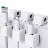 Magnetische Kabel Organizer | Zelfklevende Kabelhouder | Bureau & Auto | 5 Sleuven