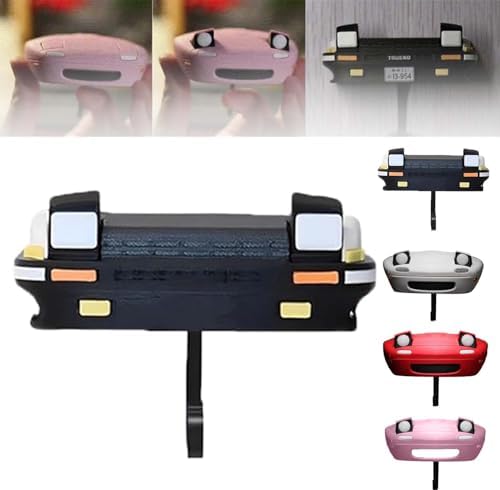 Sleutelhouder Wand | Vintage Oldtimer Design | Met LED Verlichting | 21x10 cm | Wit Kunststof