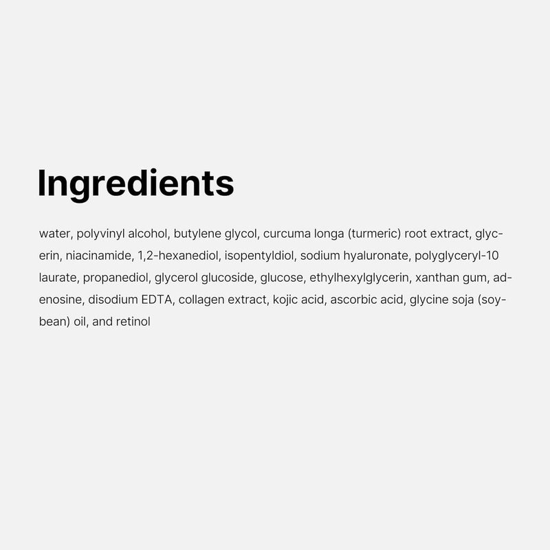 Gezichts Nachtmasker | Kurkuma & Kojic Acid | Met Collageen | Vermindert Donkere Vlekken | Huidvernieuwing