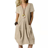 Carly - Summer Solid Color Loose Fit Dress
