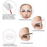 Wenkbrauw Sjabloon Kit | 12-delig Brow-Mapping Systeem | Perfecte Symmetrie