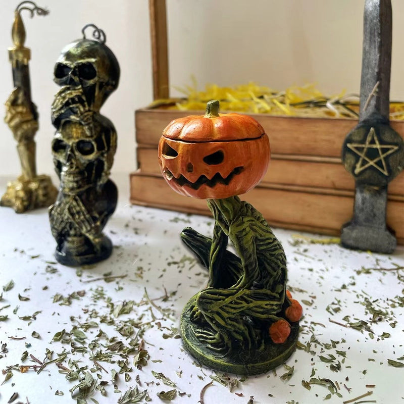 SpookachtigePompoen™ Griezelig moerasmonster pompoen hoofd ornament voor Halloween