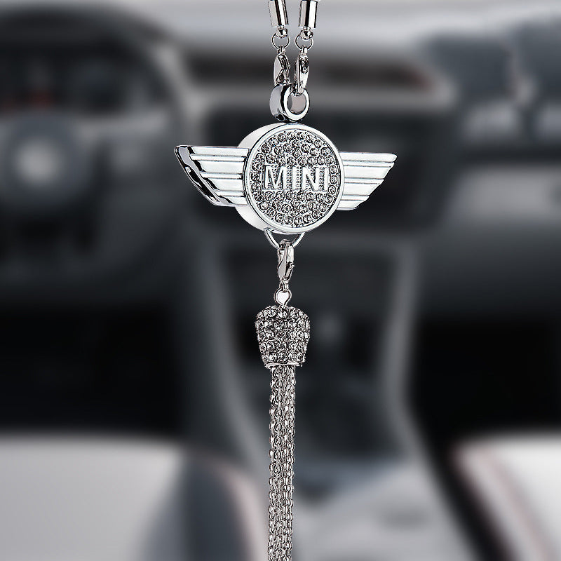 Auto-logo parfumhanger | Kristal & zinklegering | Sprankelende decoratie & cadeau-idee