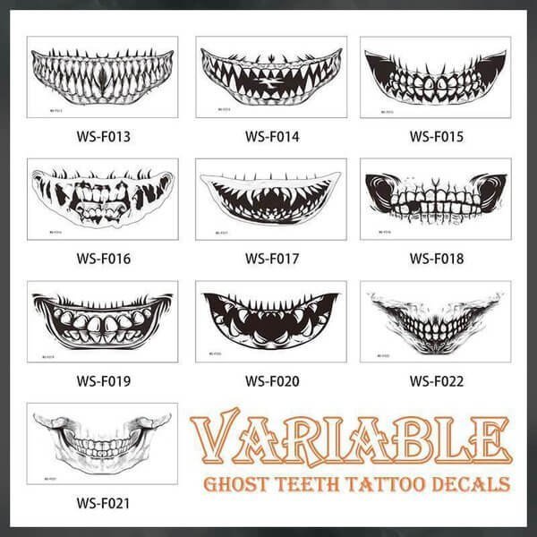 Halloween Tijdelijke Tattoo Stickers | Waterproof | Realistisch & Veilig