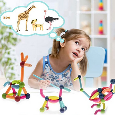 BlokMagnet™ Magnetische Bouwblokken | Educatief Speelplezier voor Kinderen | Creatief Constructiespel