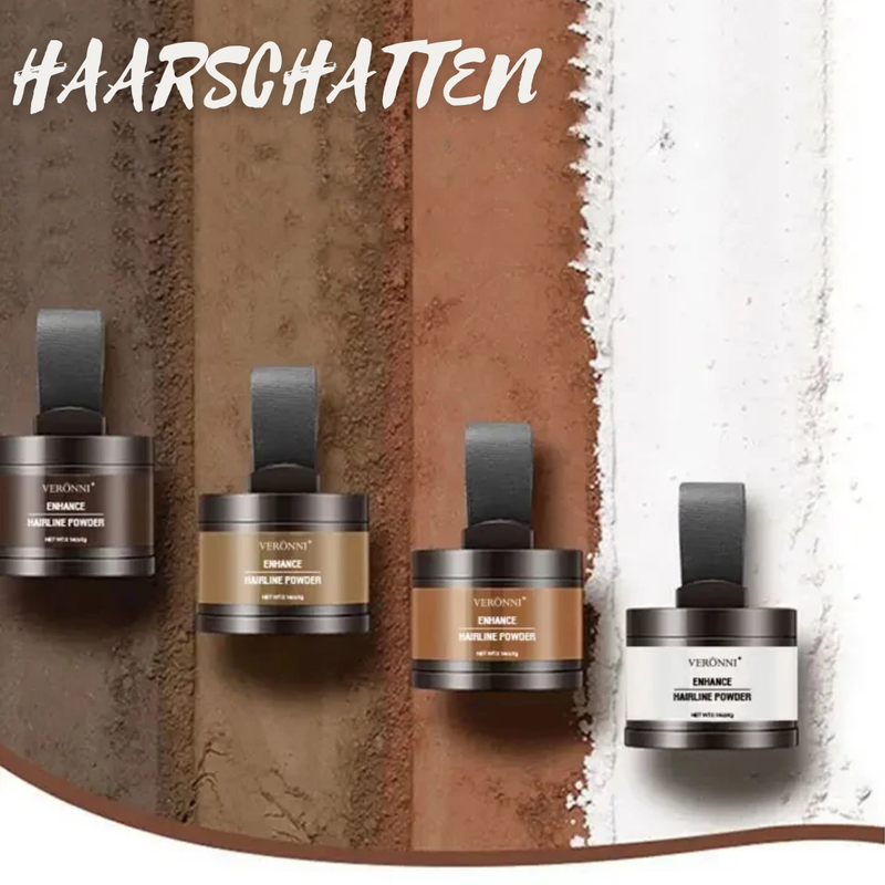 Haarpoeder voor Dekkende Haarlijn & Wenkbrauwen | Waterproof & Langhoudend | Compact Reisset 4 g