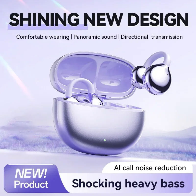 Bluetooth Oorklem Oordopjes | Draadloos | HiFi Geluid | Open-Ear Ontwerp