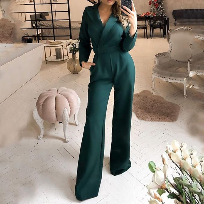 Formele Wrap Jumpsuit voor Vrouwen | Werk