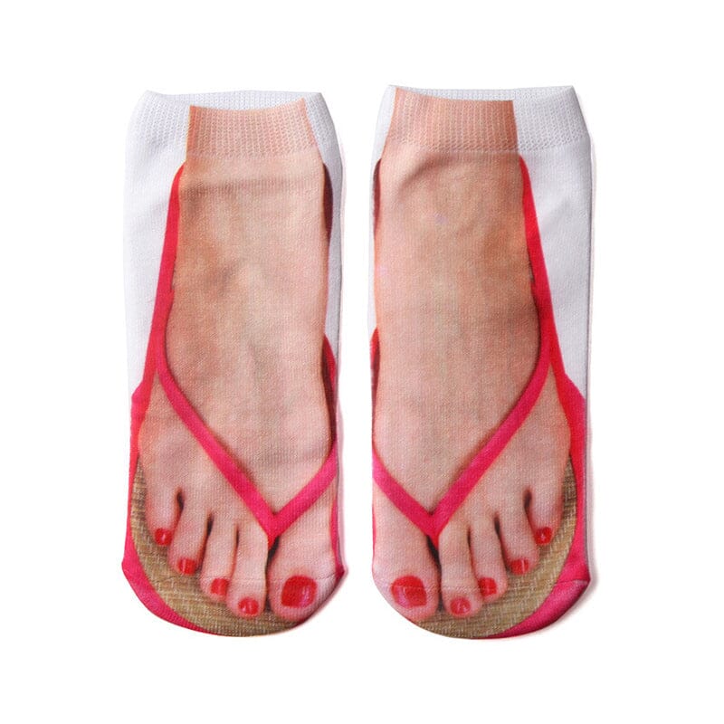 Dames Sokken | Manicure Print | Zachte Stof voor Dagelijks Comfort