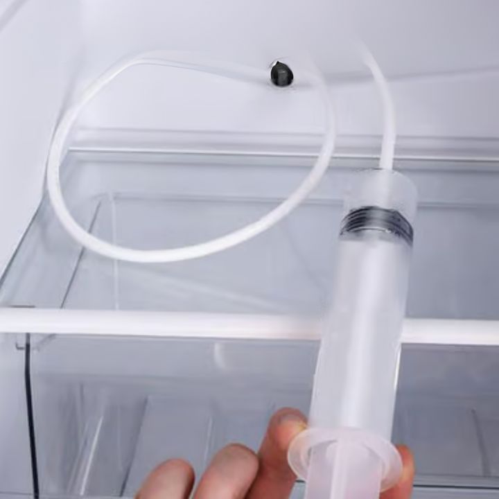 Reinigingsset voor koelkast & afvoer | Flexibele borstel & spuitfles | Hygiënische diepe reiniging
