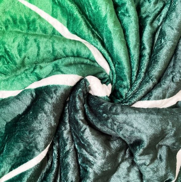 VliesBlad™ Fleece Deken met Bladontwerp