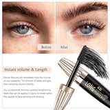 Mascara | 4D Zijdevezel Effect | Waterproof & Veegvast | 24u Langdurig Volume