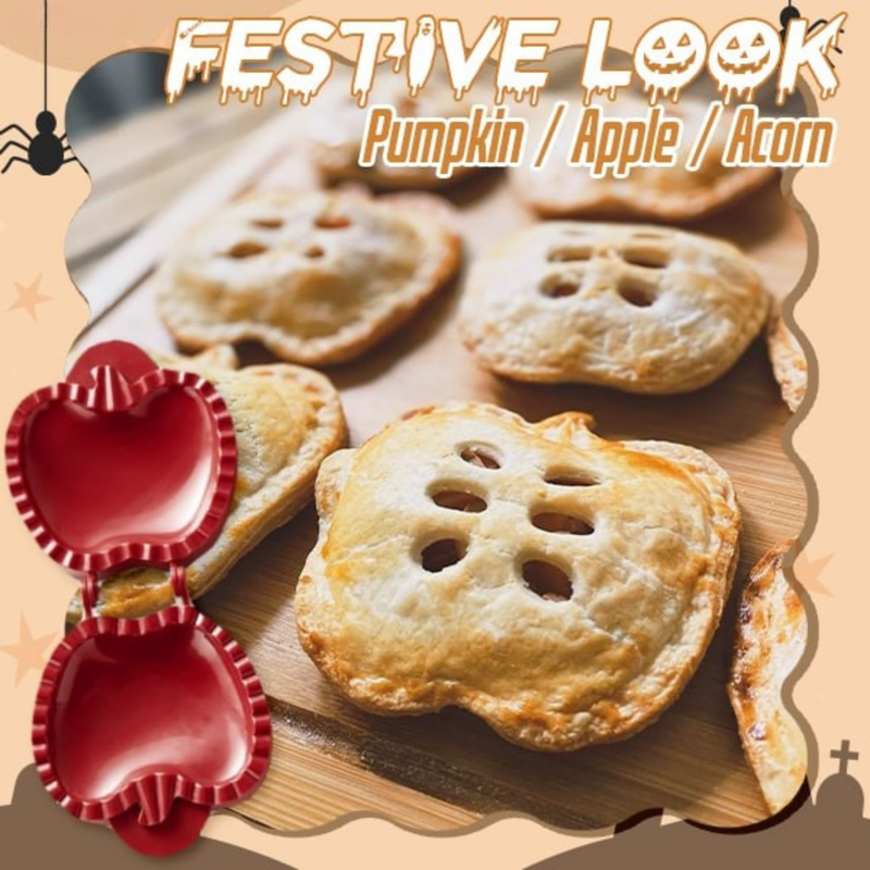 Halloween Taartvorm | Uitsteker & Press | Pompoen, Appel & Eikel | BPA-vrij ABS