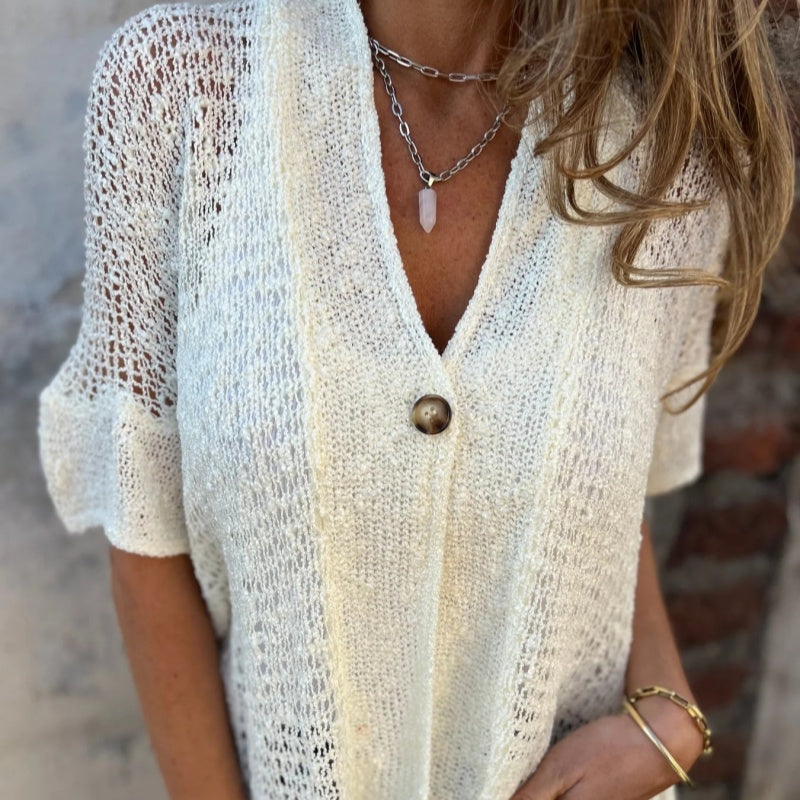 Claudia™ Gebreide Holle Cardigan