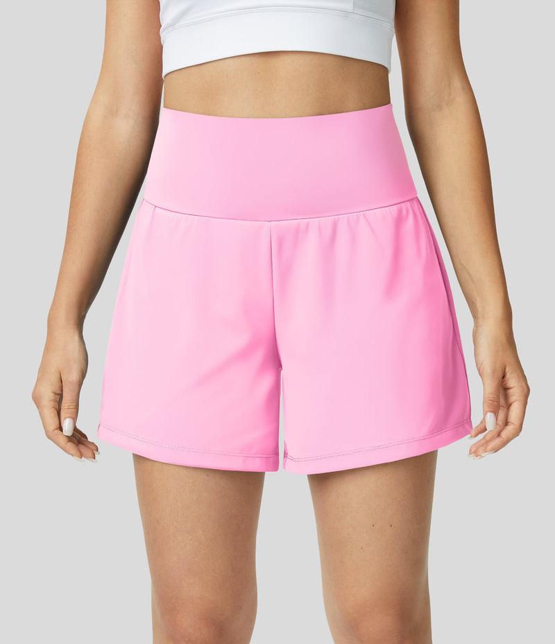 FlexiYoga™ 2-in-1 yogashort met hoge taille