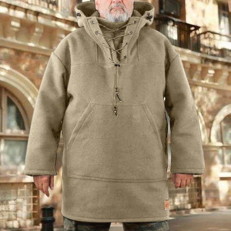 Heren Outdoor Anorak Jas | Stormbestendig | Gebreide Textuur | Winterjack