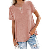 Lotte™ Blouse Met Korte Mouwen en V-hals