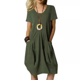 Carly - Summer Solid Color Loose Fit Dress