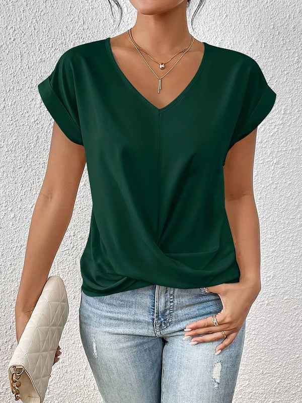 Kaira - Modieus top met V-hals en twistdetail