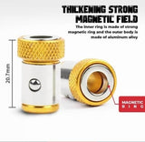 Magnetische Schroevendraaier Ring | Aluminium | Sterke Schroef Grip | Corrosiebestendig