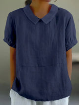 Stijlvolle blouse met kraag voor vrouwen | Ademend