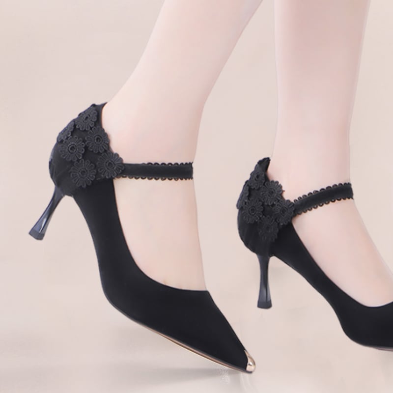 Zoey™ Kanten Hoge Hakken Strap