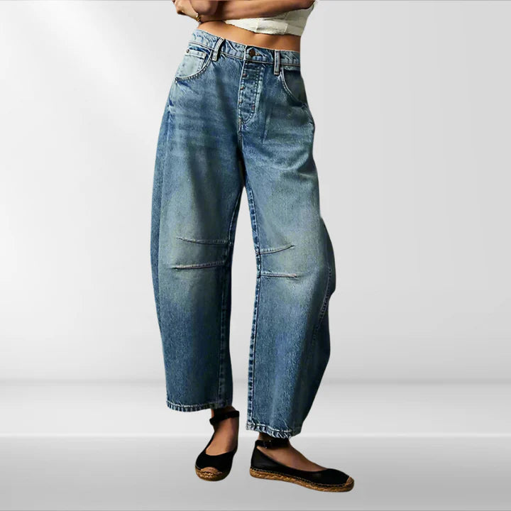 Leticia™ Wijdvallende jeans met wijde pijpen