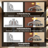 Scharnierversterker | VastZeker™ | RVS Bevestigingsplaat | Verstevigt Deur & Kastscharnieren