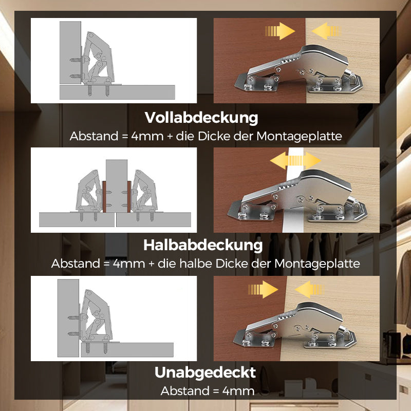 Scharnierversterker | VastZeker™ | RVS Bevestigingsplaat | Verstevigt Deur & Kastscharnieren