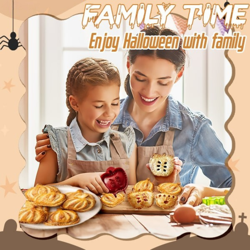 Halloween Taartvorm | Uitsteker & Press | Pompoen, Appel & Eikel | BPA-vrij ABS