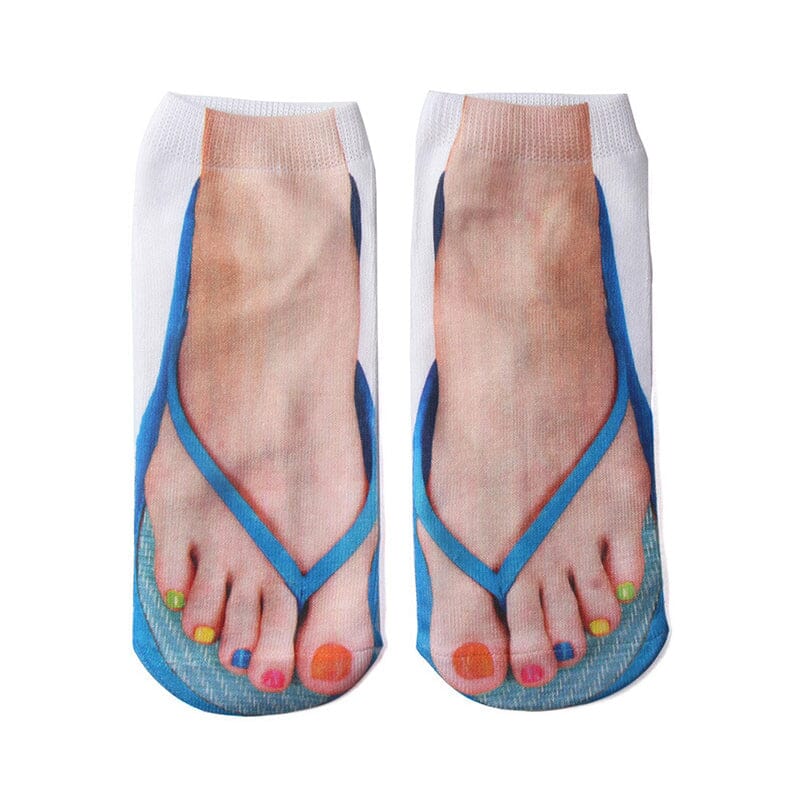 Dames Sokken | Manicure Print | Zachte Stof voor Dagelijks Comfort