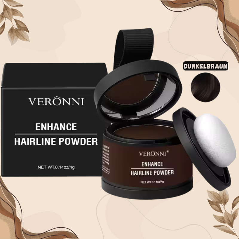 Haarpoeder voor Dekkende Haarlijn & Wenkbrauwen | Waterproof & Langhoudend | Compact Reisset 4 g
