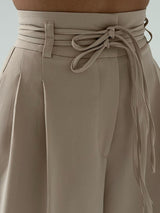 Dames High-Waist Broek | Wijde Pijpen | Comfortabele Pasvorm