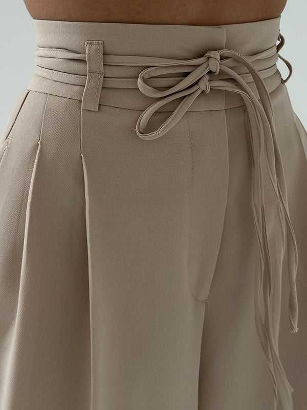 Dames High-Waist Broek | Wijde Pijpen | Comfortabele Pasvorm