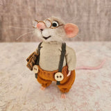 Kerst Ornament | Handgemaakte Viltmuis | Duurzaam & Decoratief