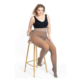 BeinGlam™ Perfect doorzichtige warme tights met pluche voering voor slanke benen