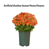 Kunstbloemen Chrysanten | UV-bestendig | Levensecht Design | Herfstdecoratie voor Veranda & Tuin