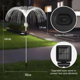 Solar Tuinlamp | Kikkerdril Jellyfish Design | Warm Wit & Kleurenwissel | 75 cm | Waterdicht